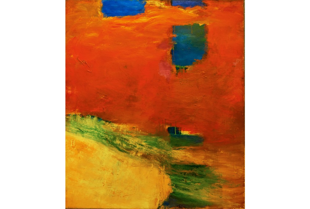 Art Bottle Bright Orange  Dutch urban artist Mr. Upside — Michiel  Nagtegaal - Abstract paintings for every interior