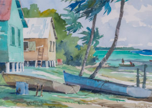 Jeremy Sibley - Cottages on the Beach, 1988