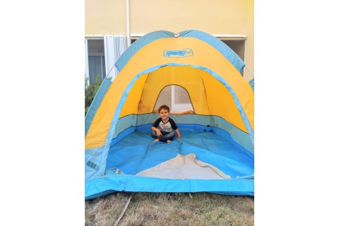 Easter Camping in the Back Yard, 2020