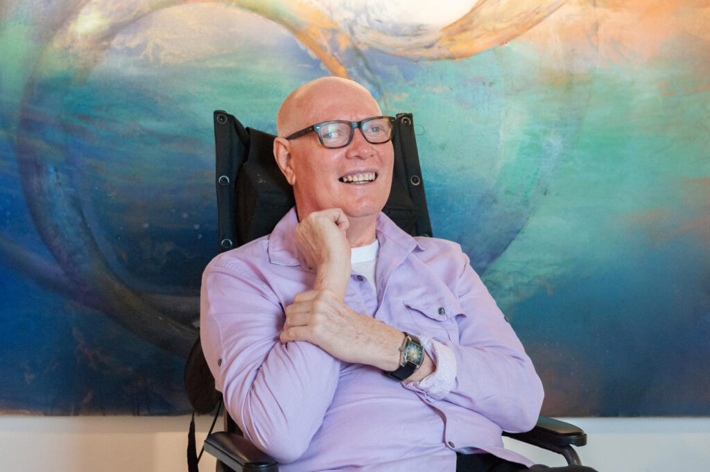 Bendel Hydes attending the opening ceremony of his NGCI Retrospective, 2019