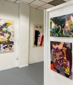 Work by John Reno Jackson: Monkey’s (top right) and Mikayla (bottom right)